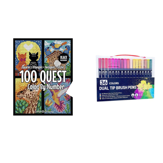 Colorful Creative Paint by Numbers Book - For relaxation and fun