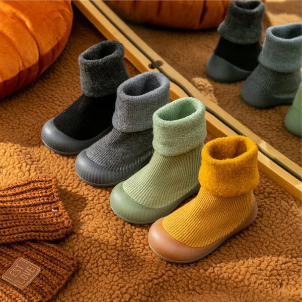 Comfortable Toddler Sock Shoes with Non-Slip Sole – Safe and Warm