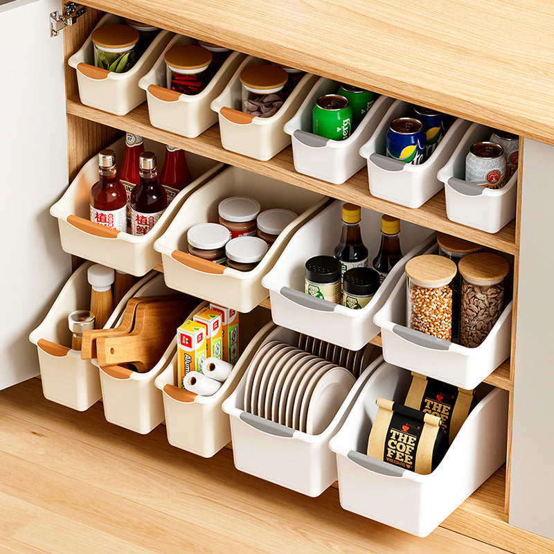 Multifunctional Storage Baskets with Curved Design - Stylish Solution for Home Organization