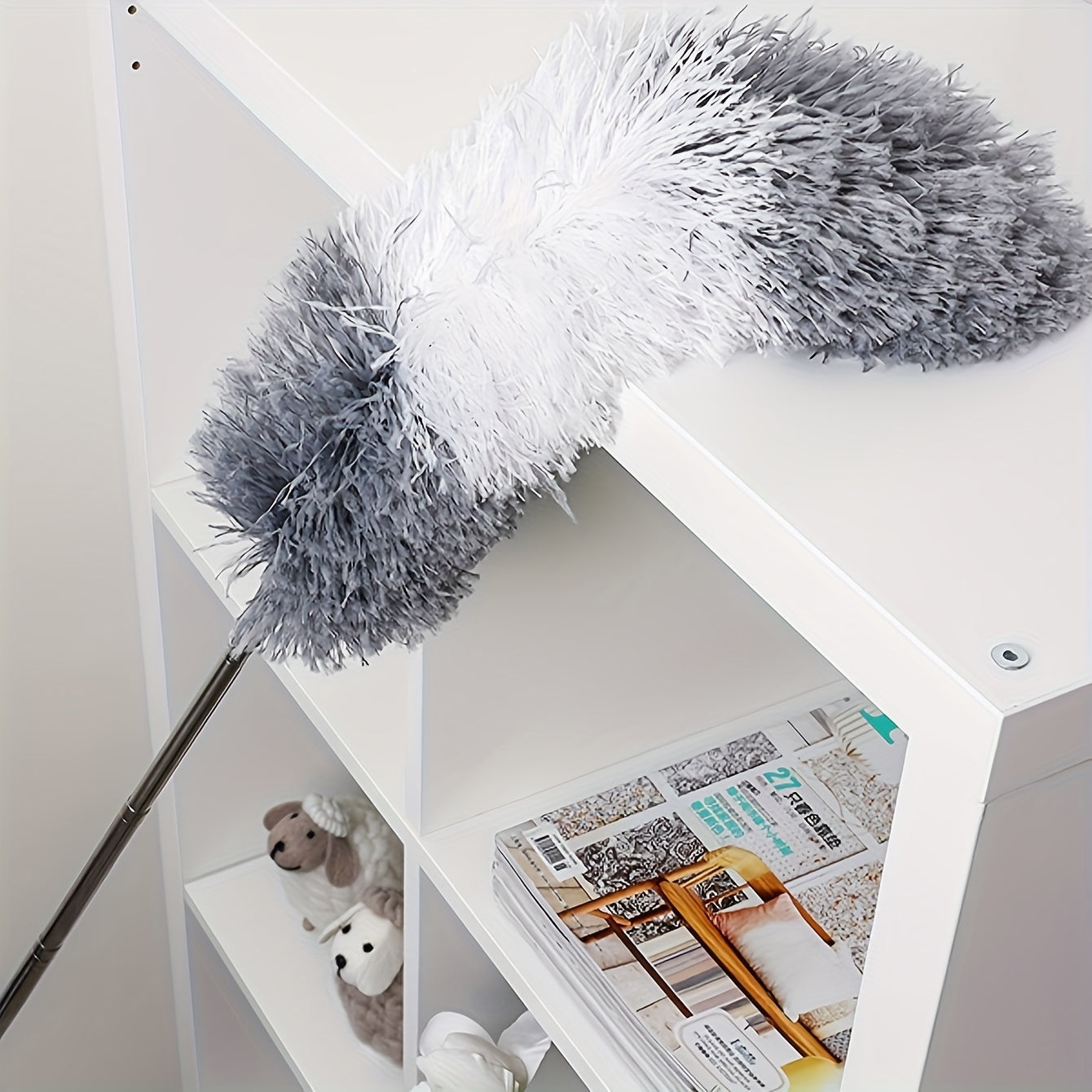 Extendable Microfiber Duster – Washable, Flexible, and Perfect for High Ceilings