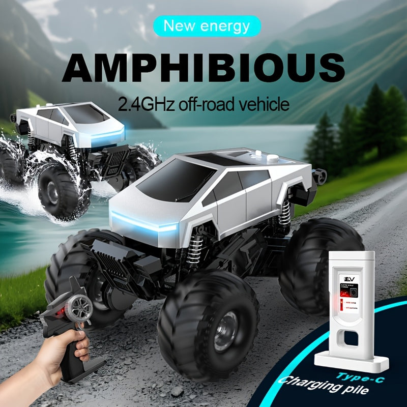 Amphibious Waterproof RC Car – Fast Off-Road Adventure Toy