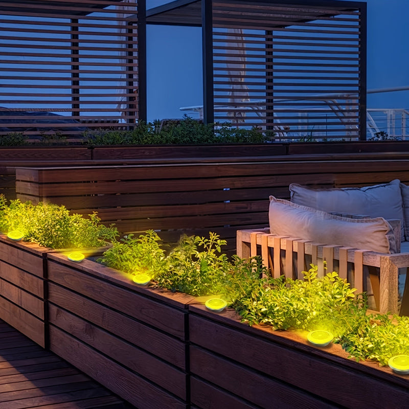 Solar Ground Spot Lighting – Geometric Stainless Steel Design for Gardens and Paths