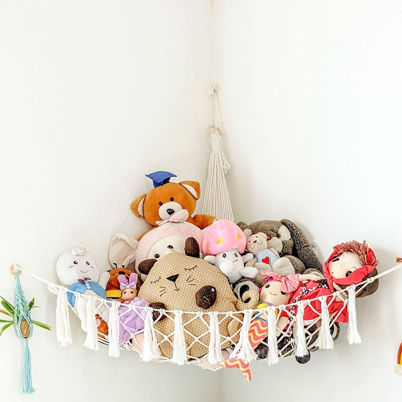 SnuggleNet Hammock for Plush Animals - Stylish Solution for Toy Storage