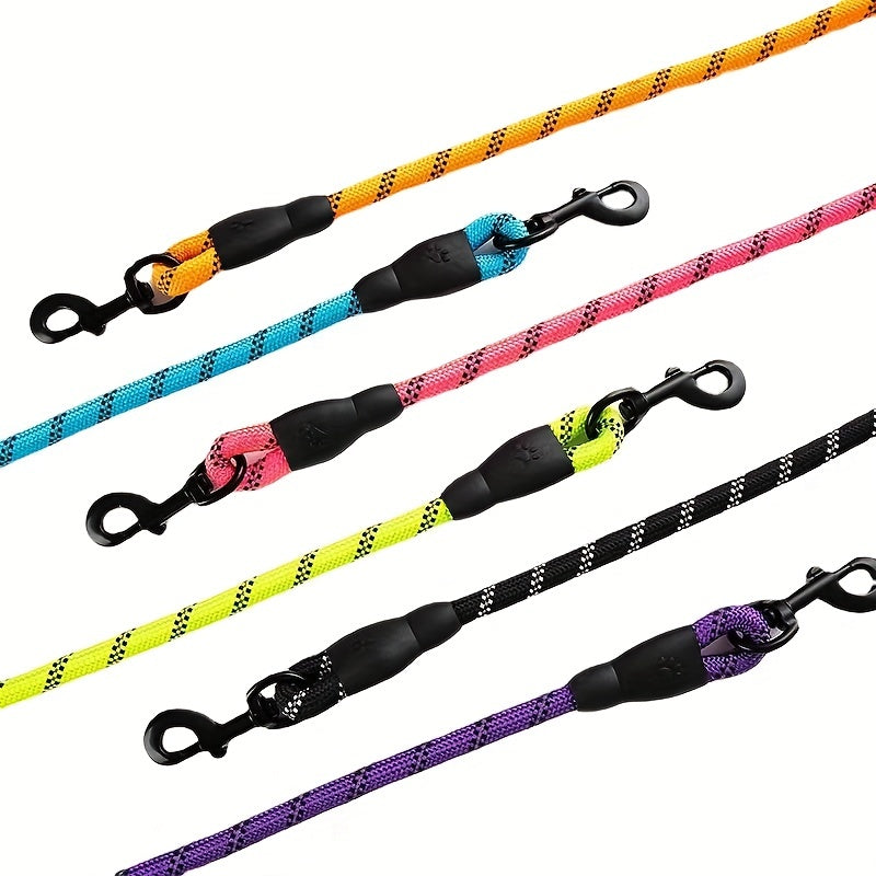 Reinforced Reflective Dog Leash with Padded Handle – Durable and Safe for Strong Dogs