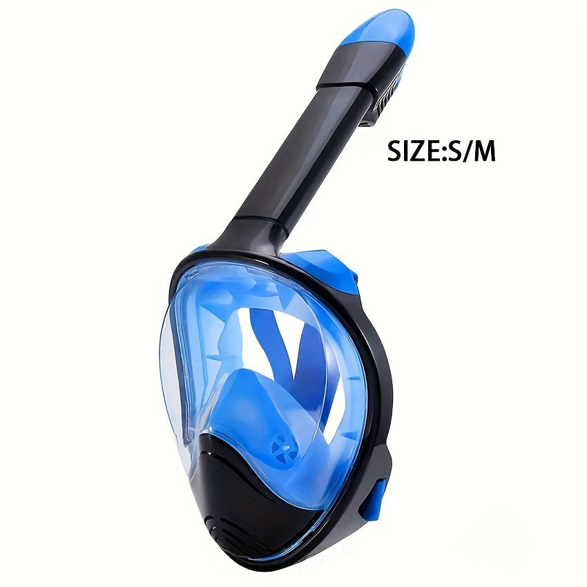 Full Face Snorkel Mask – 180° Panoramic View and Camera Mount for Perfect Underwater Experience