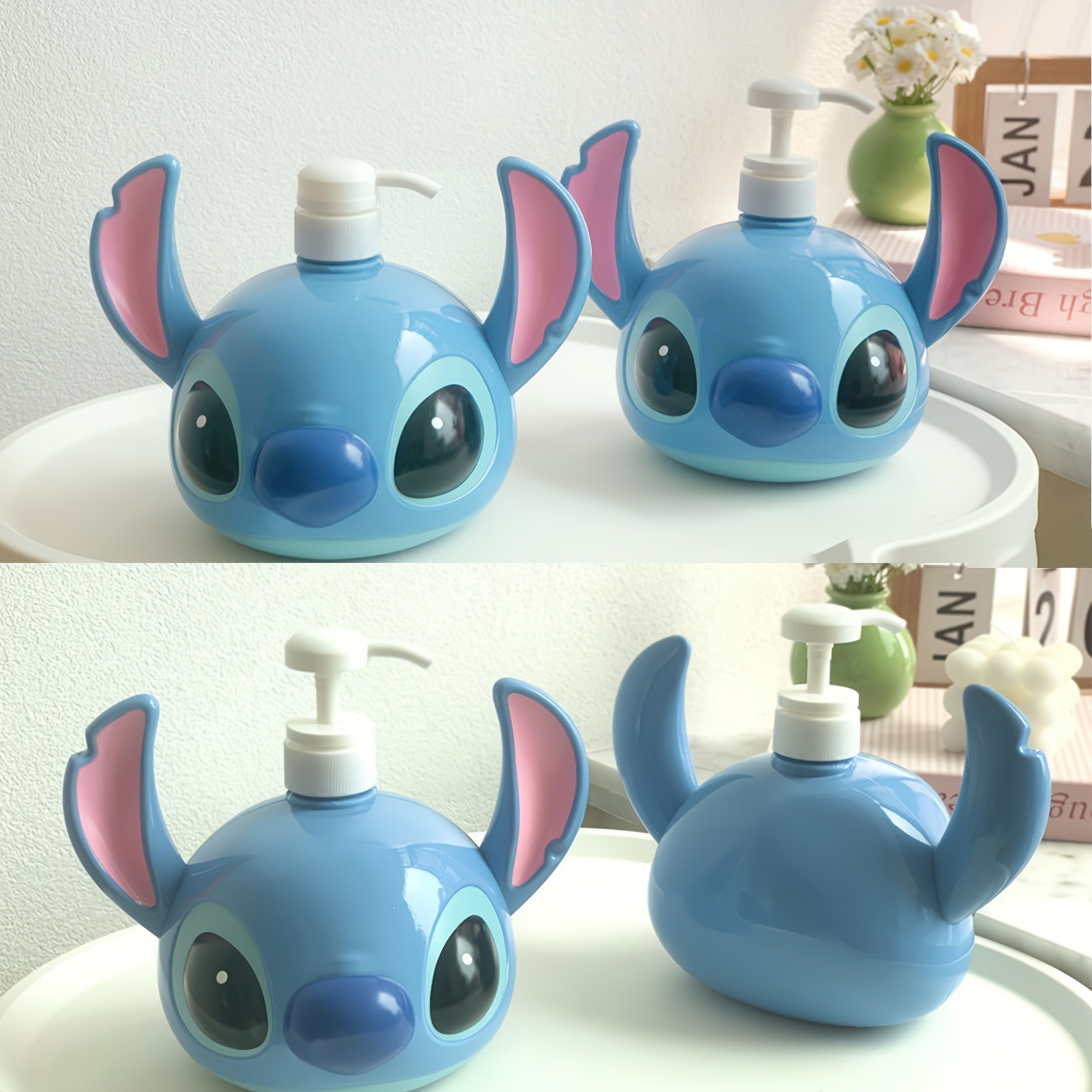 Disney Stitch PVC Shampoo Dispenser – Perfect for Bathroom and Kitchen