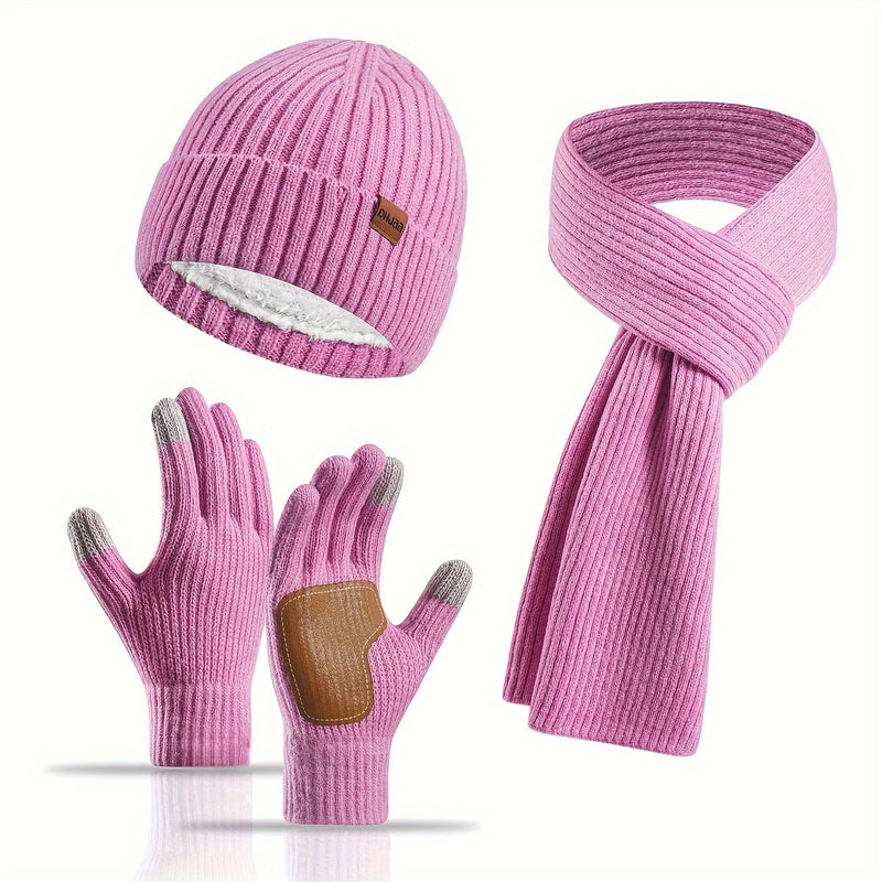 Joyful Winter Set - Hat, Scarf, and Gloves for Couples