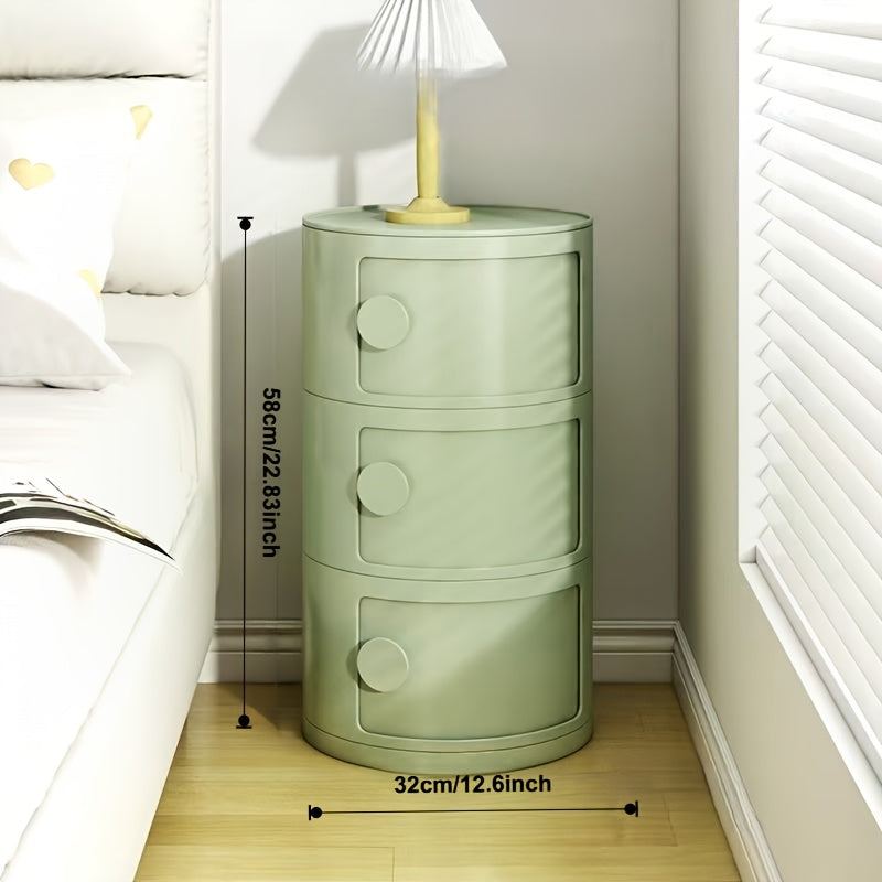 LumiStack Acrylic Nightstand – Modern and Practical Storage