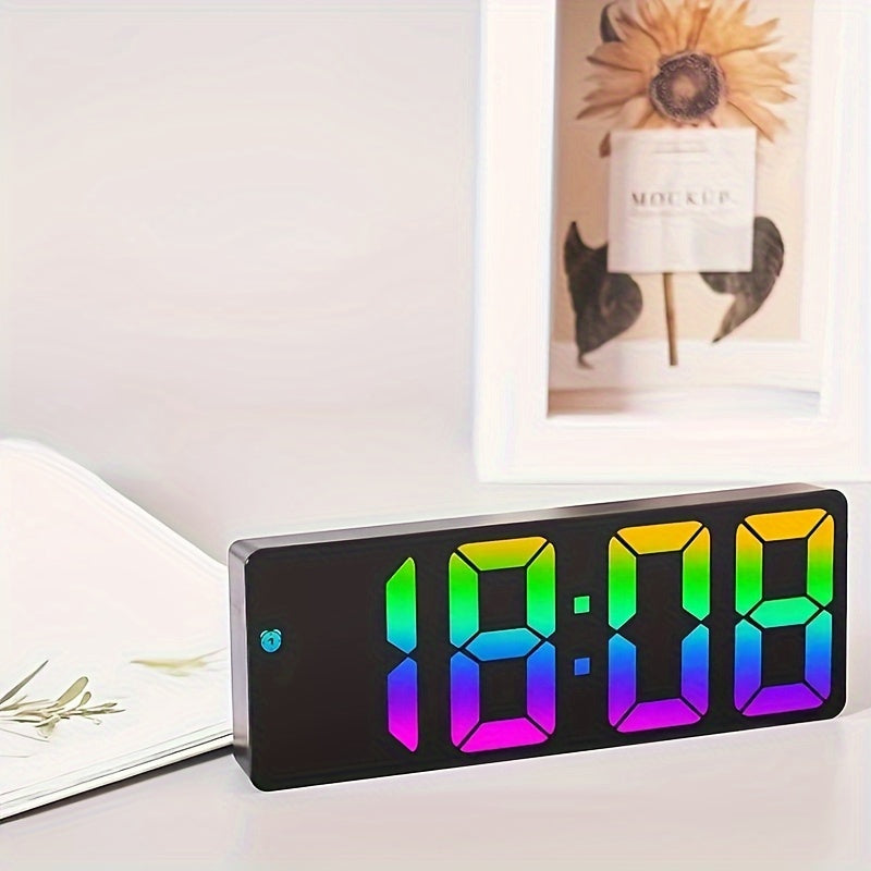 Colorful LED Digital Clock - For a Cheerful Start to Your Day