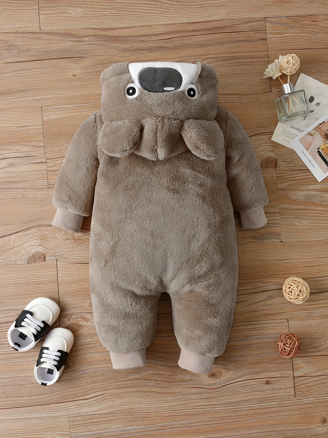 Bennie Bear Romper for Babies - Warm and Cozy Jumpsuit for Outdoors