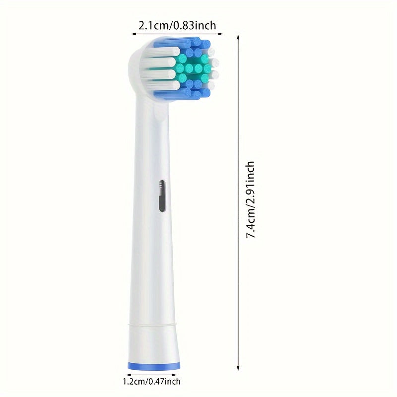 16 Replacement Toothbrush Heads – Compatible with Oral-B Models and Provides Thorough Cleaning