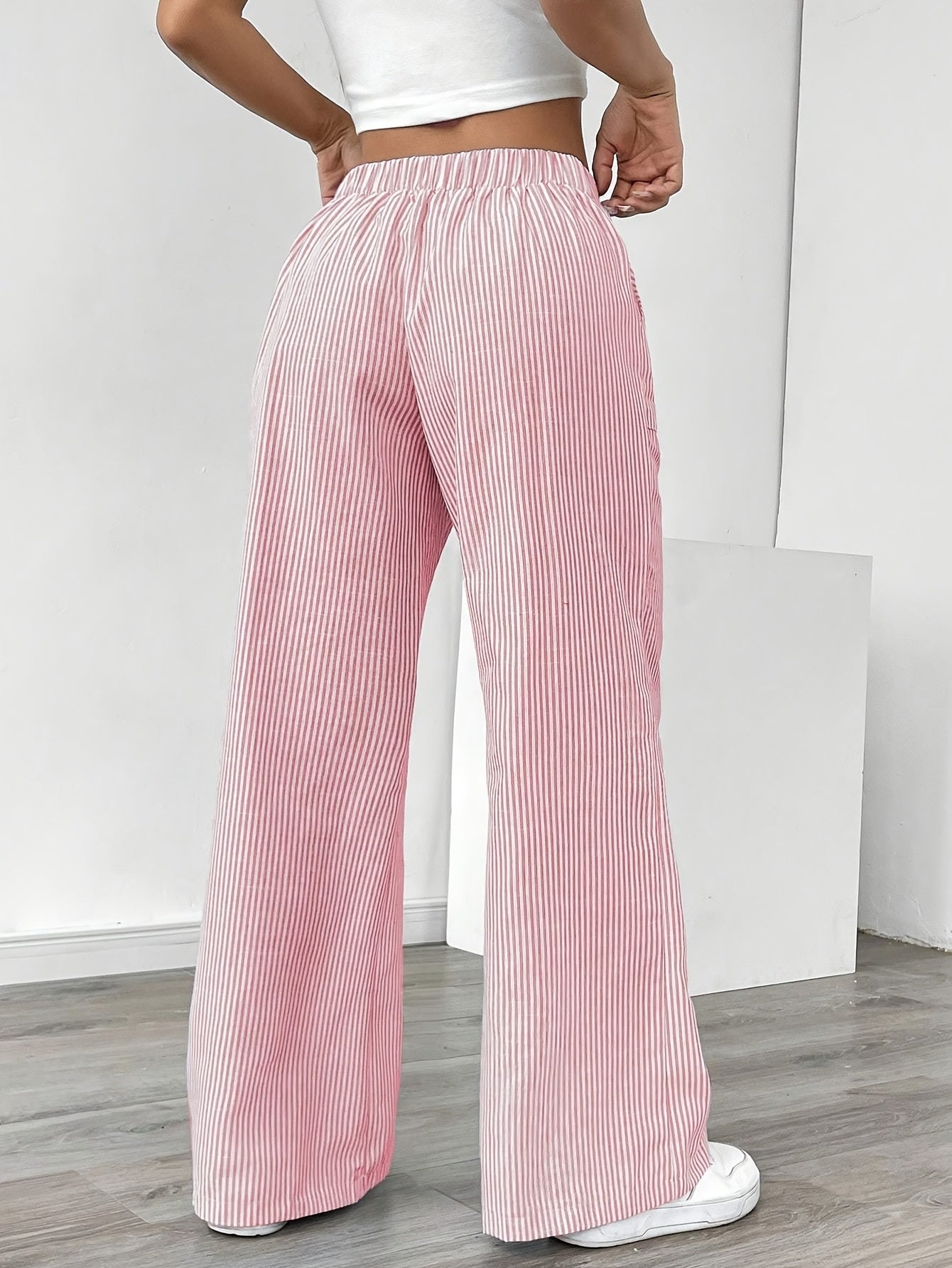 Ladies Wide Leg Trousers - Casual Comfort with Style