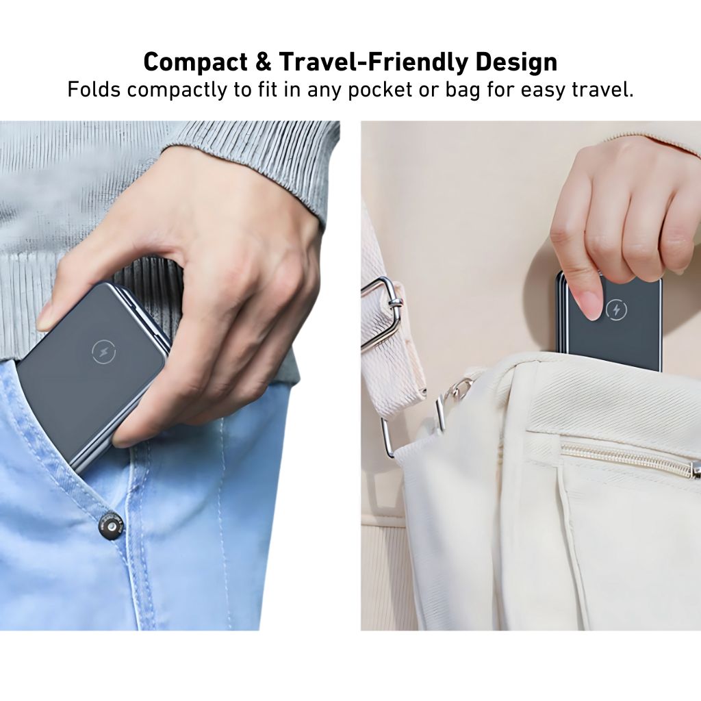 3-in-1 Foldable Wireless Charging Station – Travel-Friendly Charger for Apple Devices