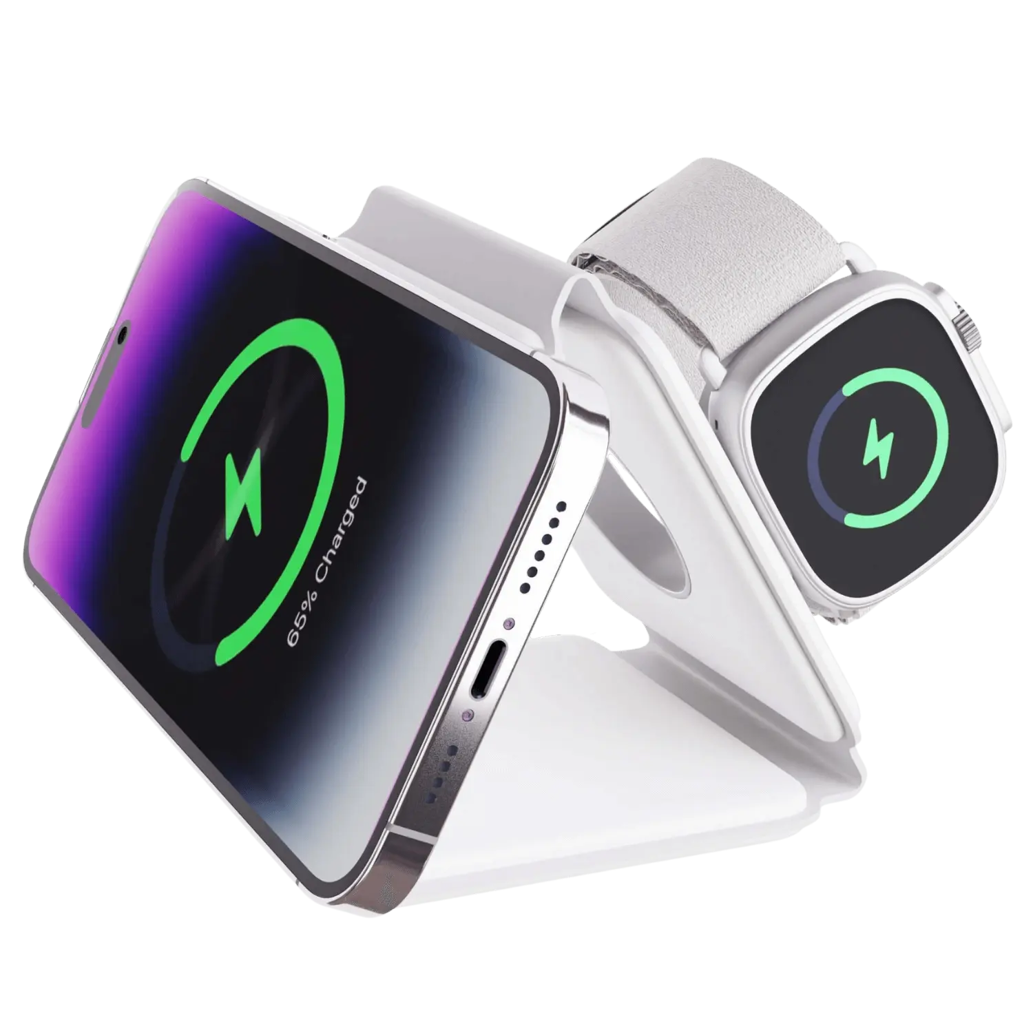 TriCharge Fold – Wireless Travel Station for iPhone, Watch and AirPods