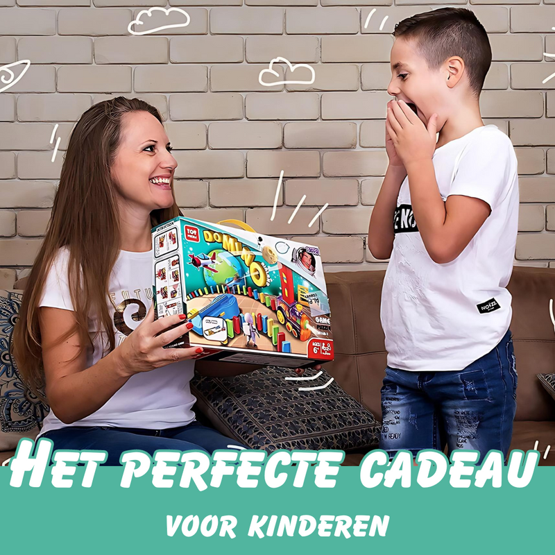 Automatic Domino Train - Playful and Educational