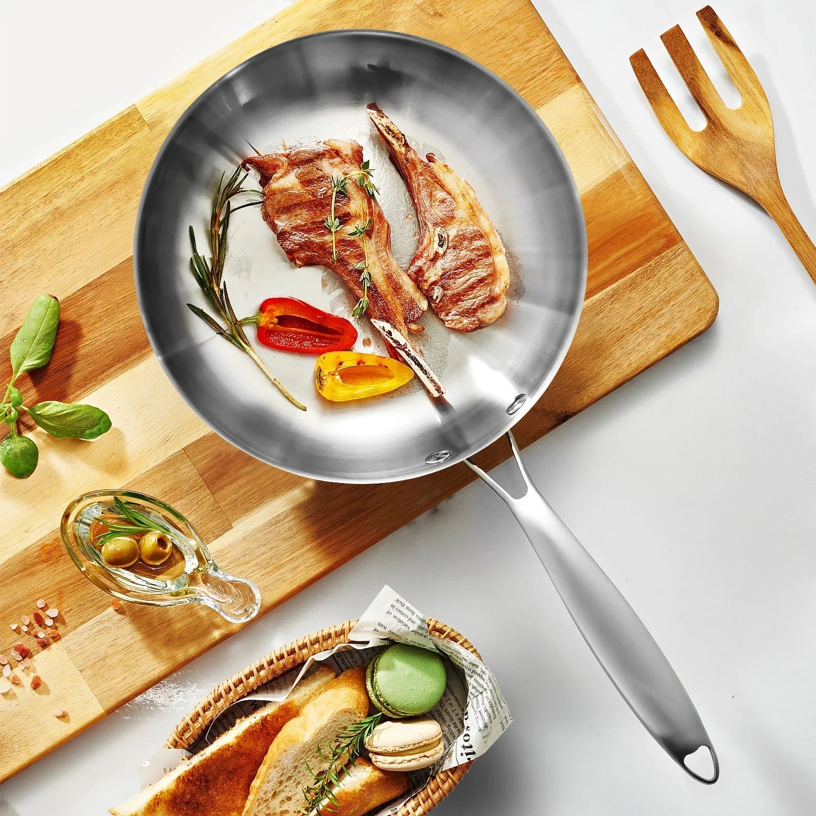 ChefSteel Stainless Steel Frying Pan – Professional and Stylish Cooking
