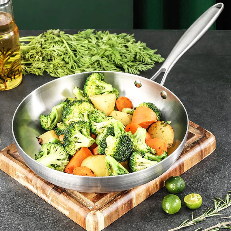 ChefSteel Stainless Steel Frying Pan – Professional and Stylish Cooking