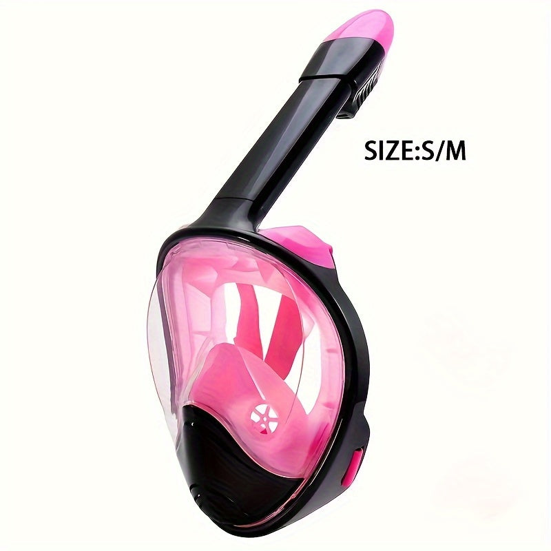 Full Face Snorkel Mask – 180° Panoramic View and Camera Mount for Perfect Underwater Experience