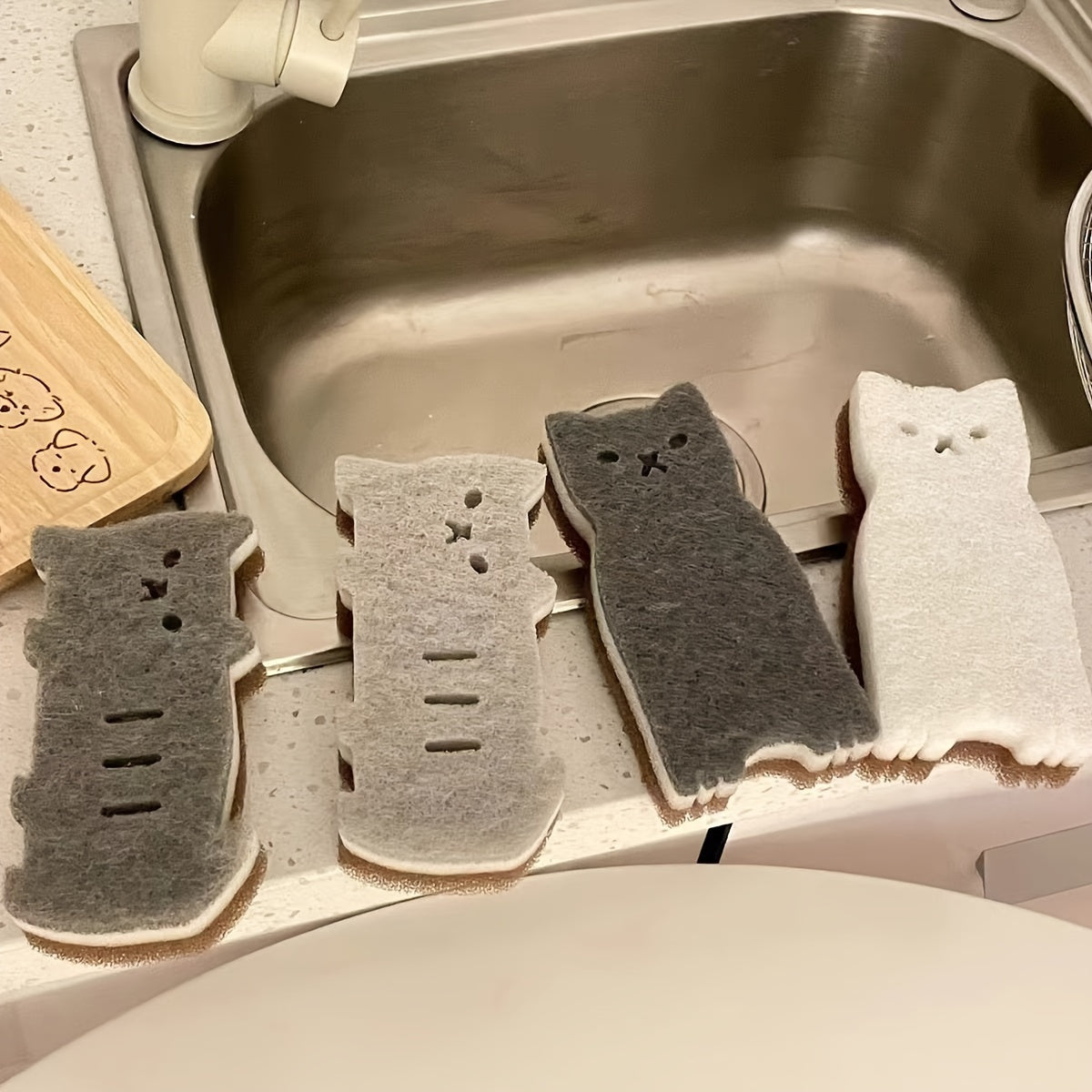 Purrfect Clean Cat Sponge Set – Durable, Cute, and Super Functional