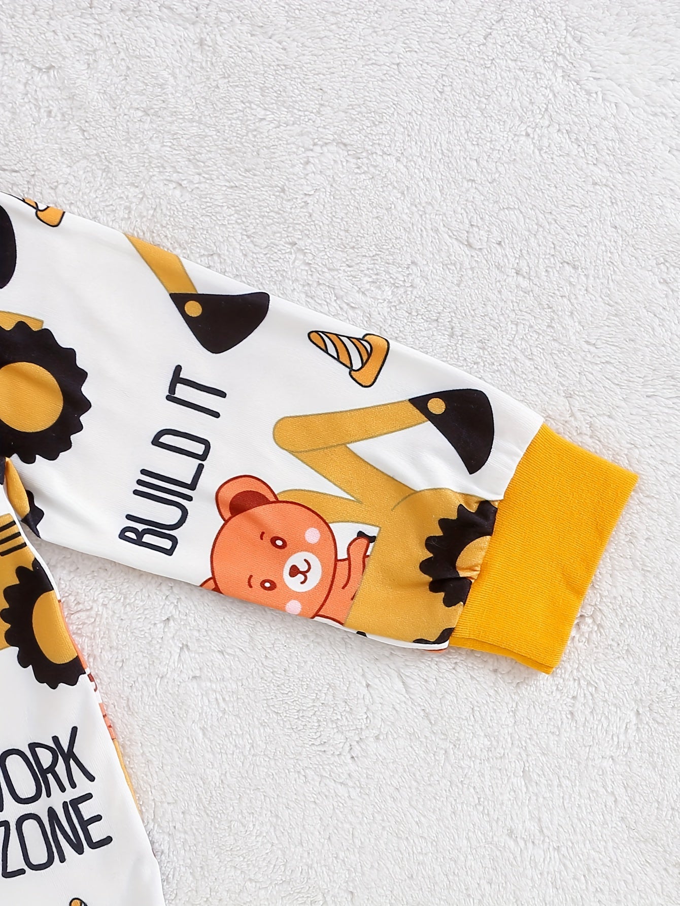 Baby Excavator Adventure Outfit – Includes Bodysuit, Pants, and Beanie for Outdoor Adventures