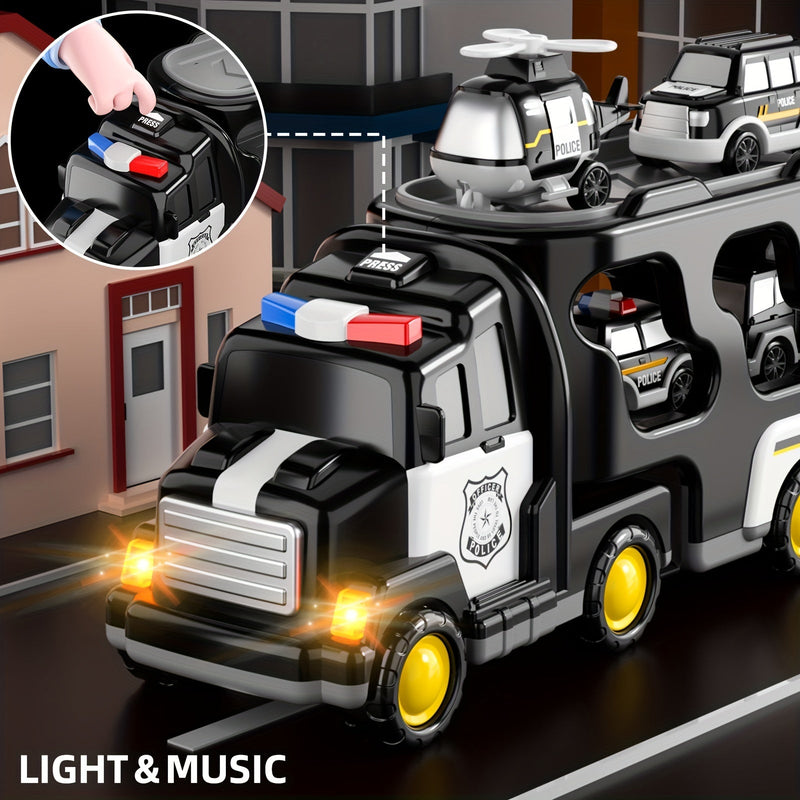 Police Playset with Truck and Vehicles - For Excitement and Adventure