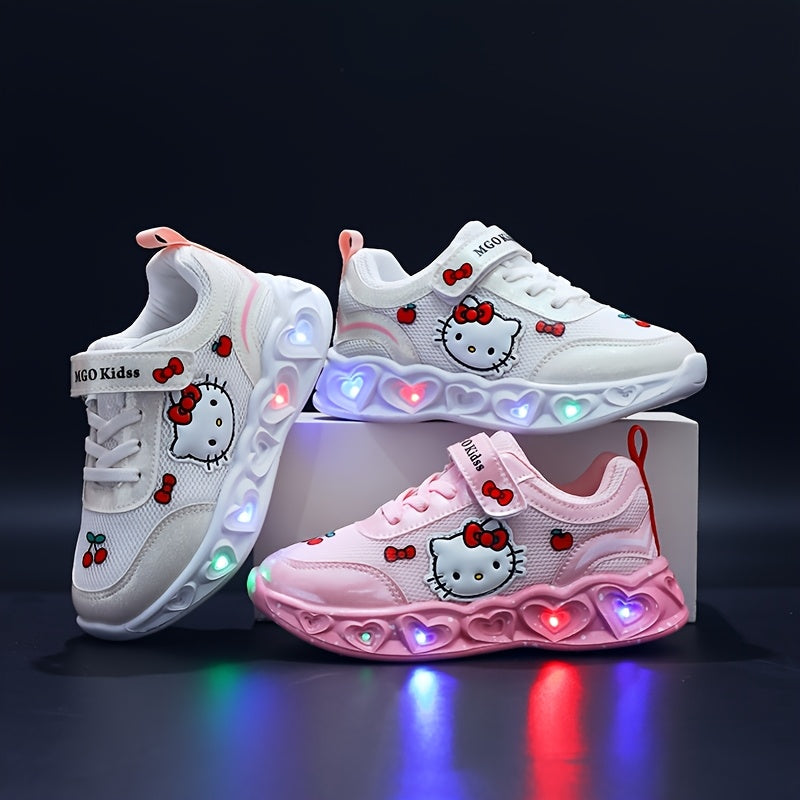 Light-Up Hello Kitty Sneakers – Breathable and Cushioned Fun Shoes