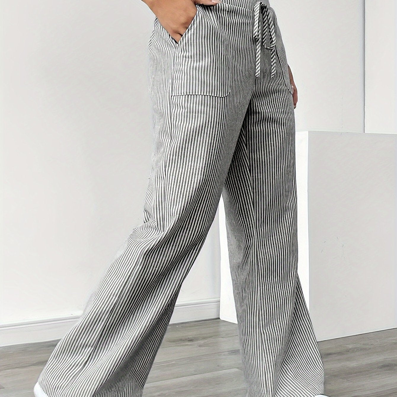 Ladies Wide Leg Trousers - Casual Comfort with Style