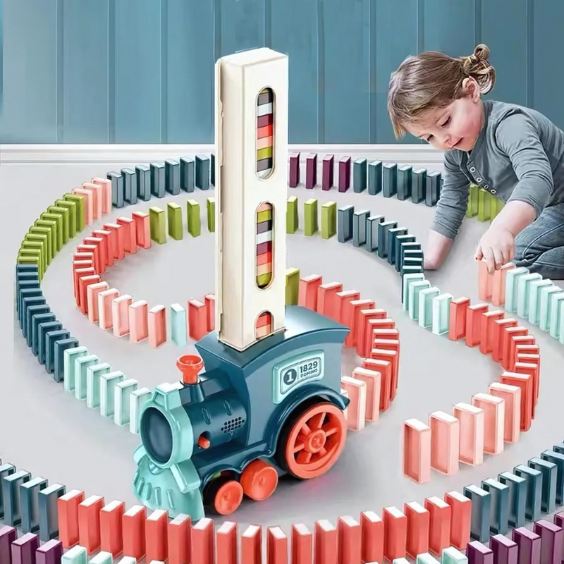 Automatic Domino Train - Playful and Educational
