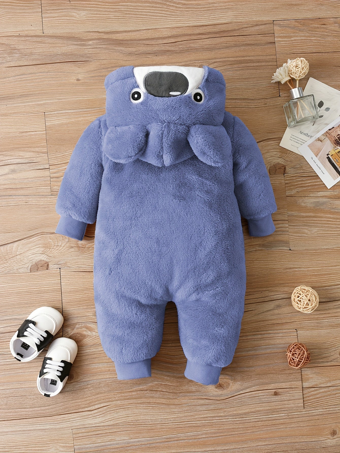 Bennie Bear Romper for Babies - Warm and Cozy Jumpsuit for Outdoors
