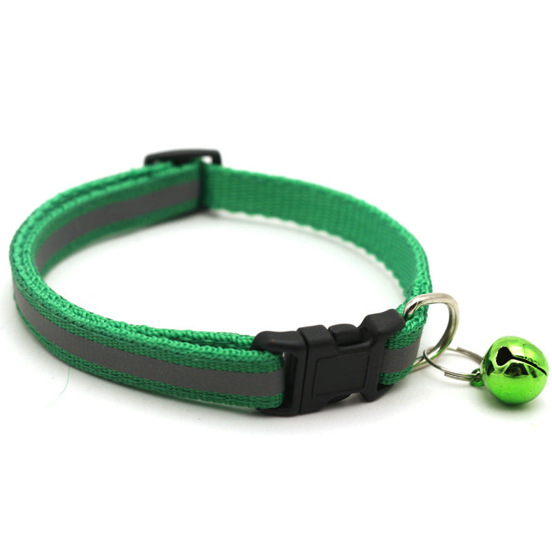 Reflective Cat Collar with AirTag Holder and Bell – Adjustable Collar for Night Visibility