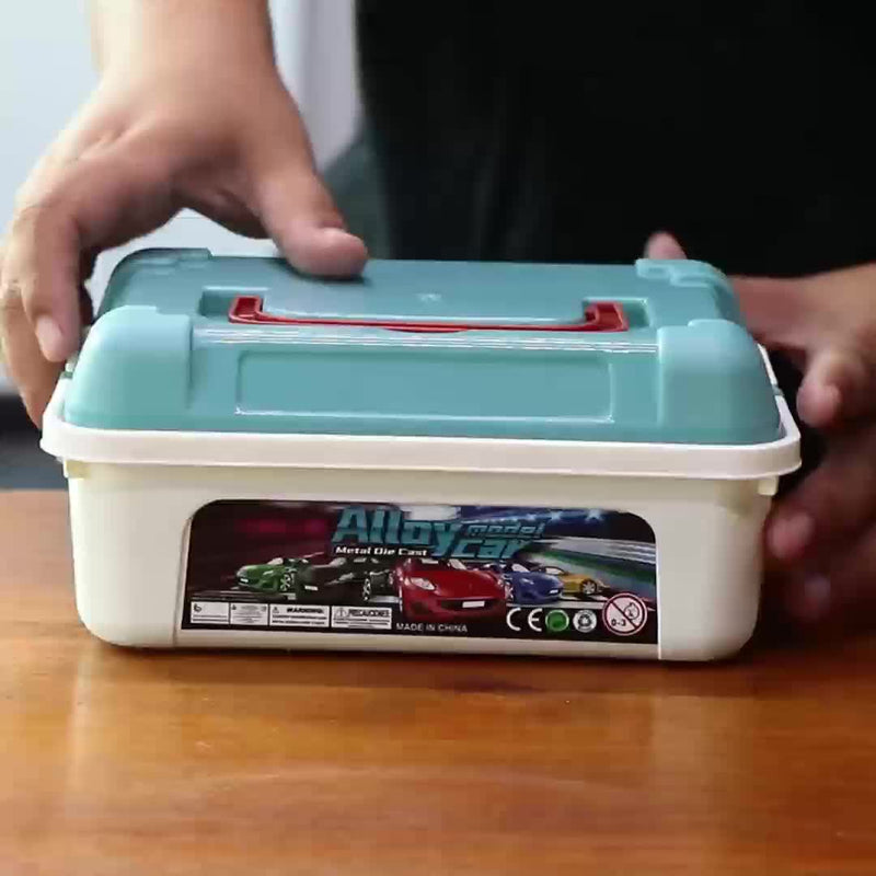 Dynamic Toy Car Set with 50 Cars and Storage Bin – Perfect Gift for Kids