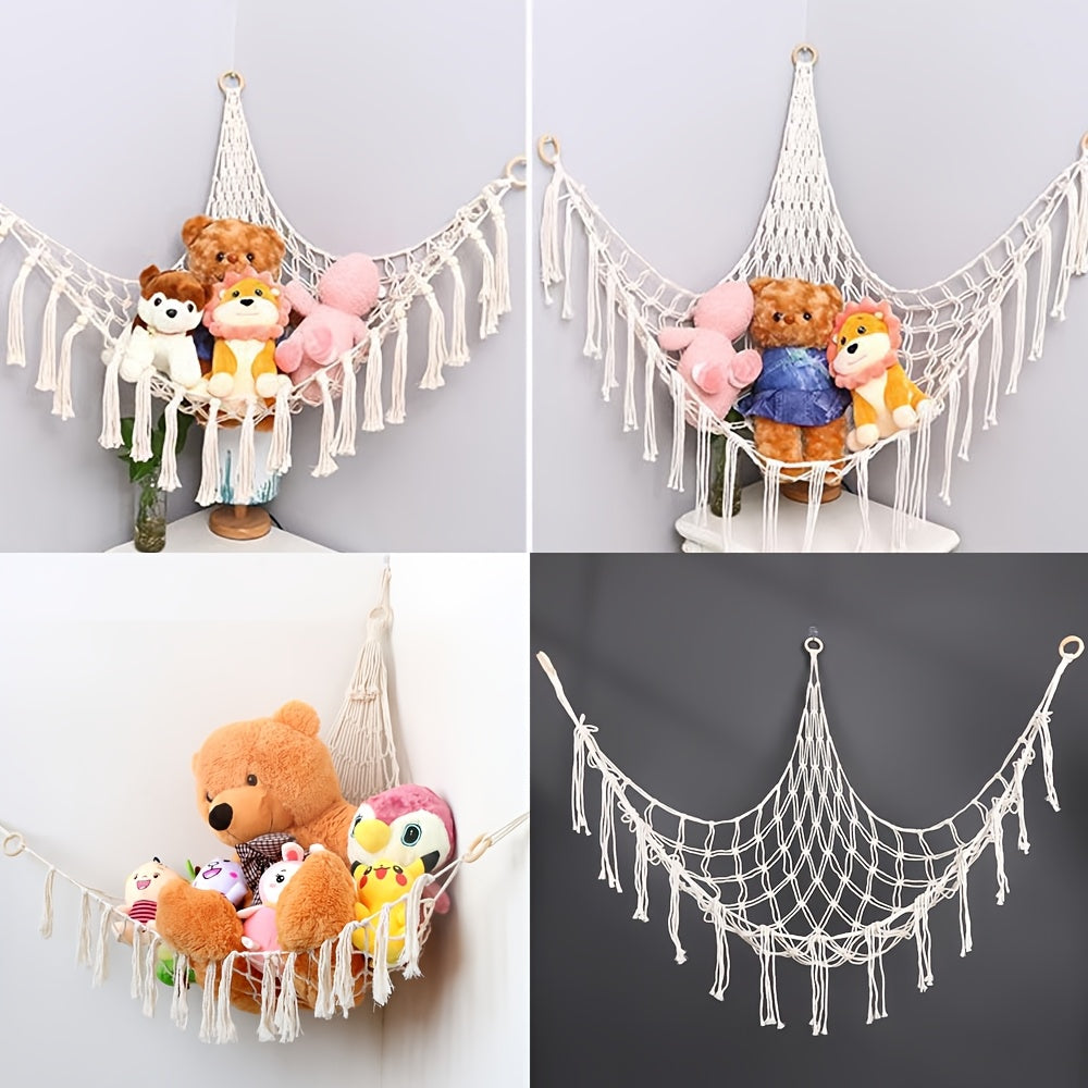 SnuggleNet Hammock for Plush Animals - Stylish Solution for Toy Storage