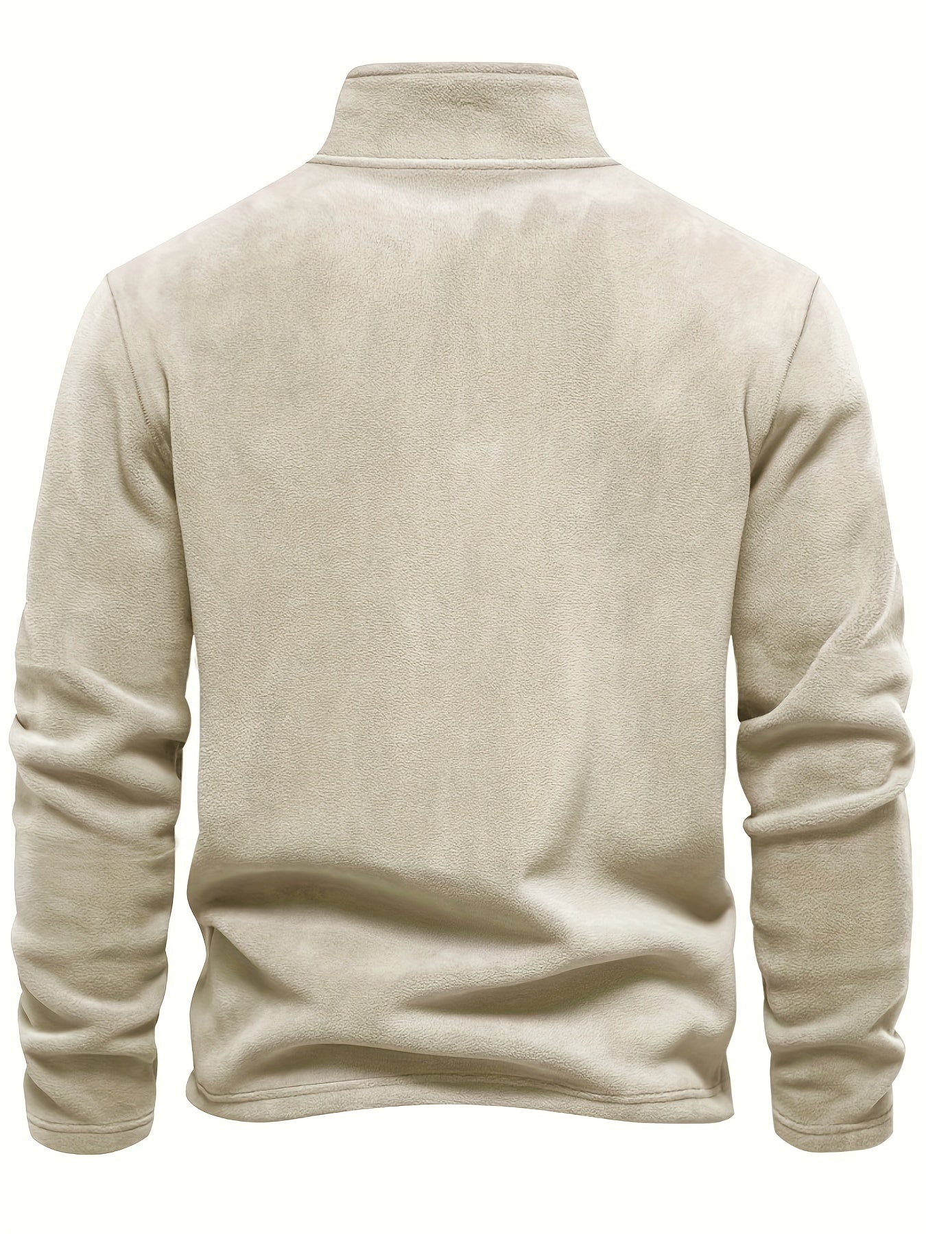 Fleece Lined Half-Zip Pullover - Comfortable and Warm for Cold Days