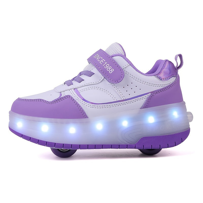 GlowRiders Roller Sneakers - For Kids with Light Show