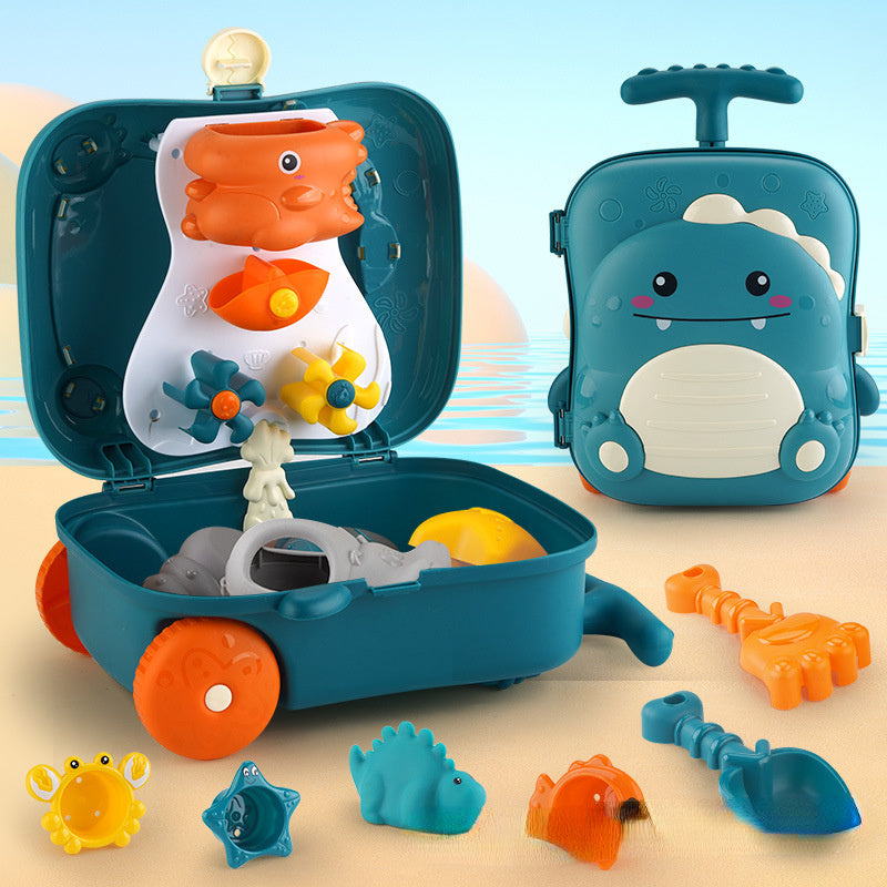 Whale-Themed Beach Toy Set for Babies – 8-Piece Travel Case