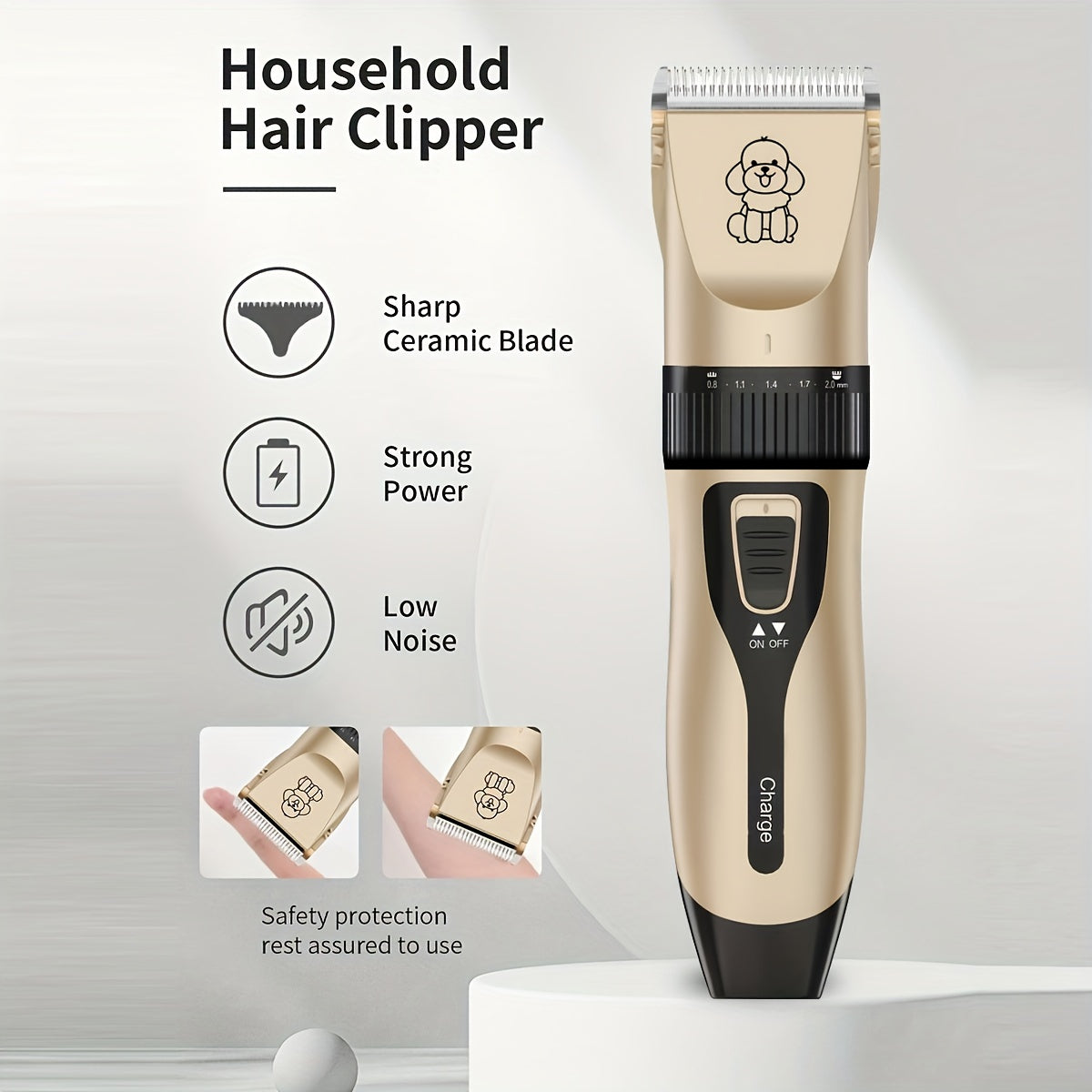 Wireless Pet Groomer – USB Rechargeable and Quiet for Dogs and Cats