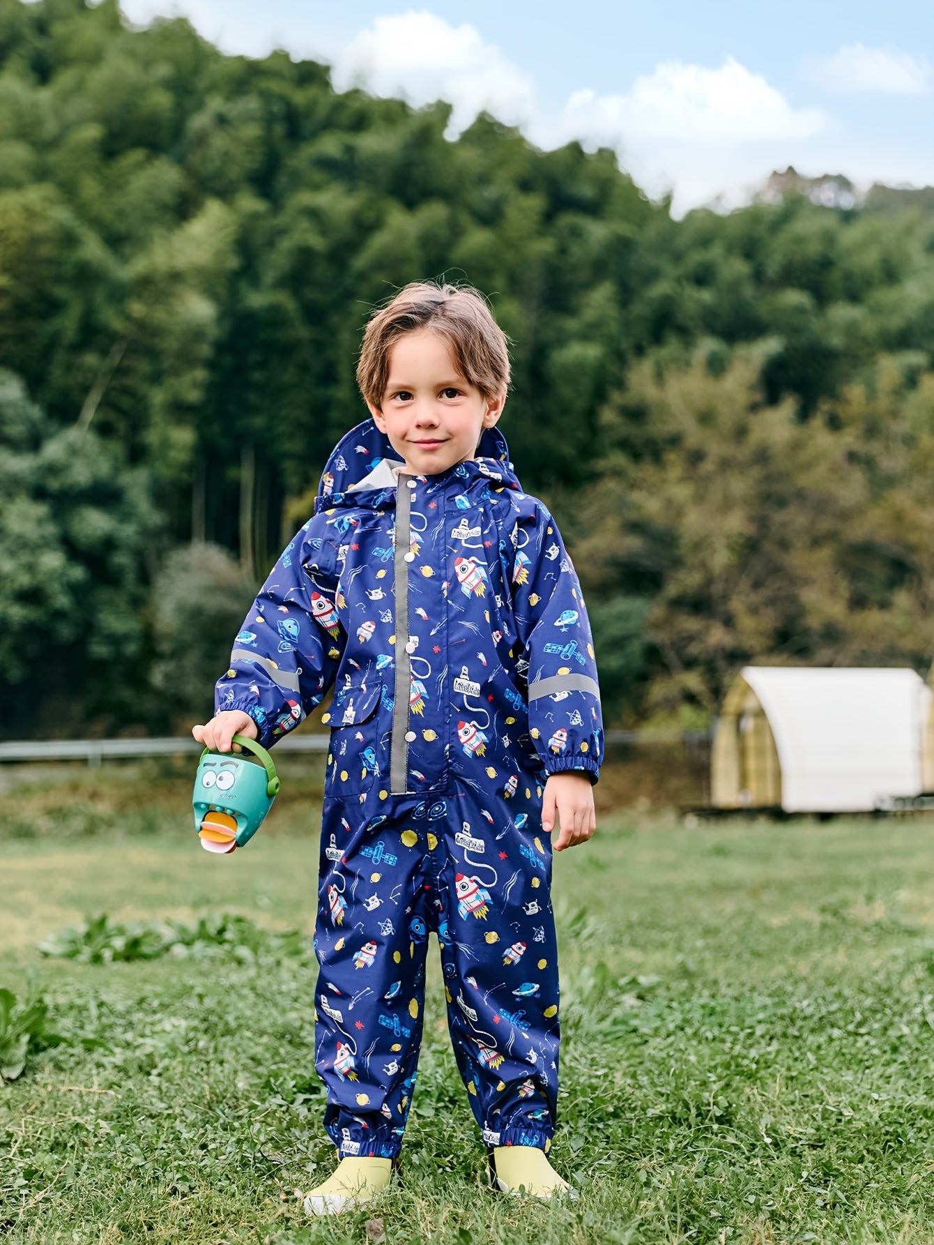 Cheerful Waterproof Rain Overall for Children – Breathable and Comfortable for Outdoor Activities