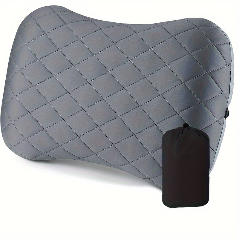 Ergonomic Inflatable Camping Pillow – Ideal for Neck and Lumbar Support While Hiking and Camping