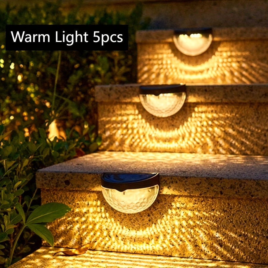SolarGlow Semi-Round LED Fence Lighting – Elegant and Durable