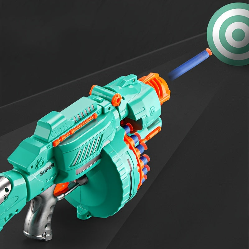 Automatic Foam Blaster – Turquoise Pistol with 40 Foam Balls for Fun Playtime