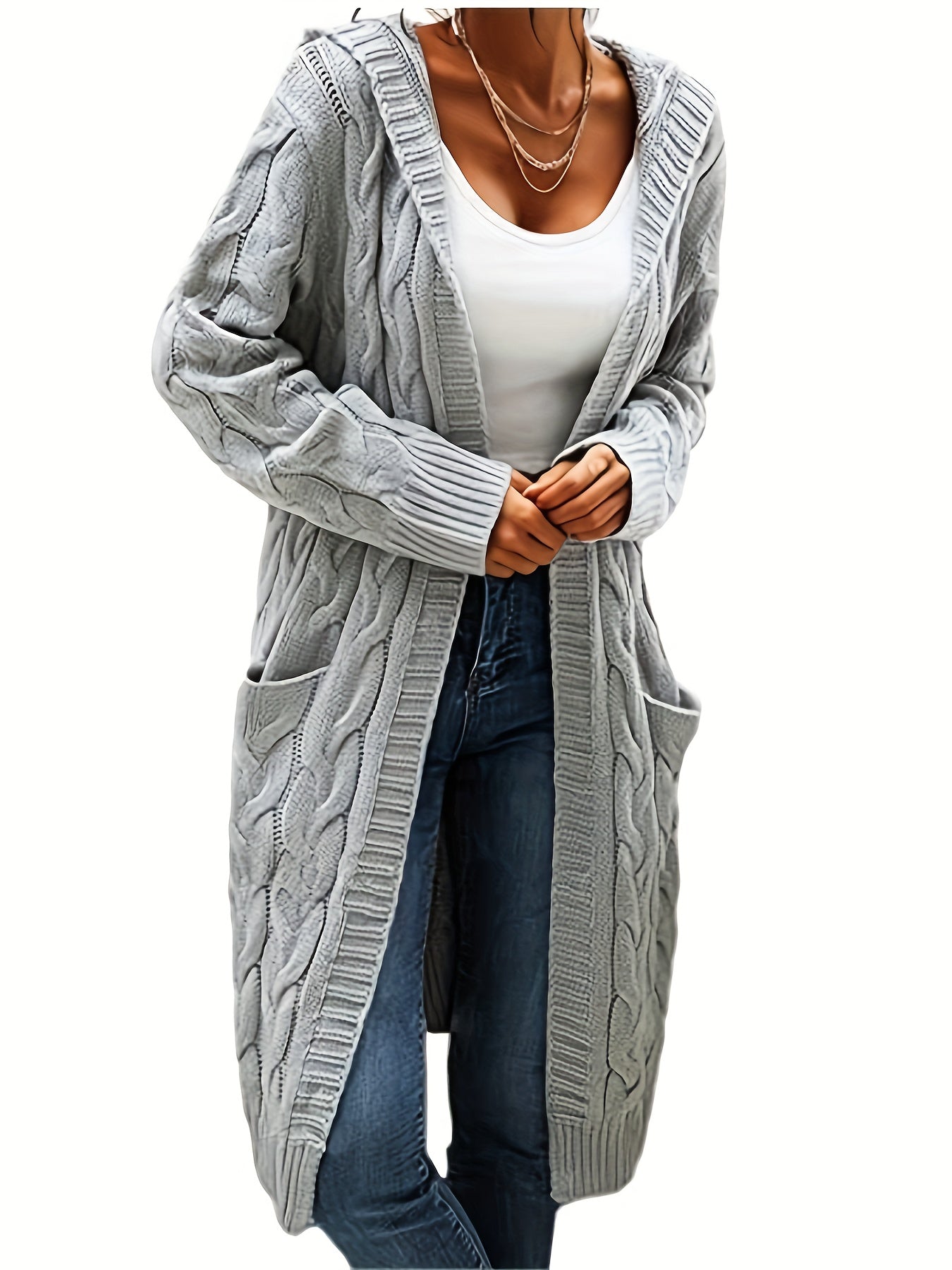Sophia’s Cable Knit Sweater - Comfort and Style for Cold Days
