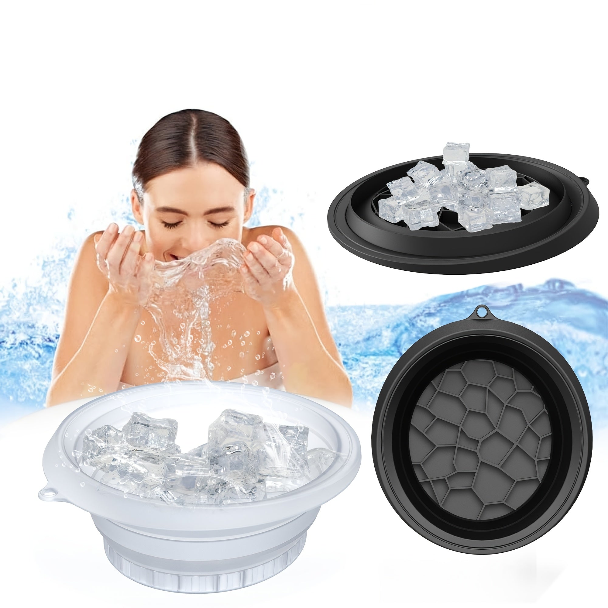FlexiCool Silicone Ice Tray – Handy and Compact for Refreshing Soaks