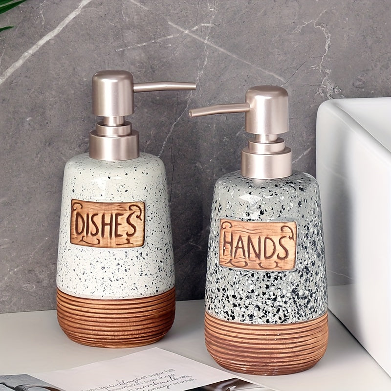 Vintage Ceramic Soap Dispenser – 420ml for Kitchen or Bathroom