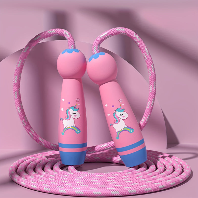Unicorn Jump Rope - Cozy Jump Rope for Children with Wooden Handles