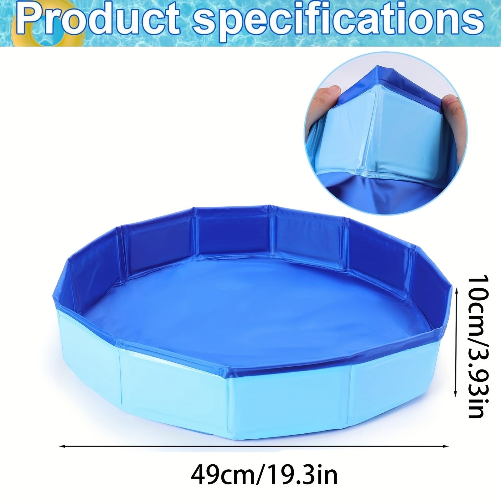Portable Foldable Foot Bath – Easy Clean Pool Entry Foot Washer