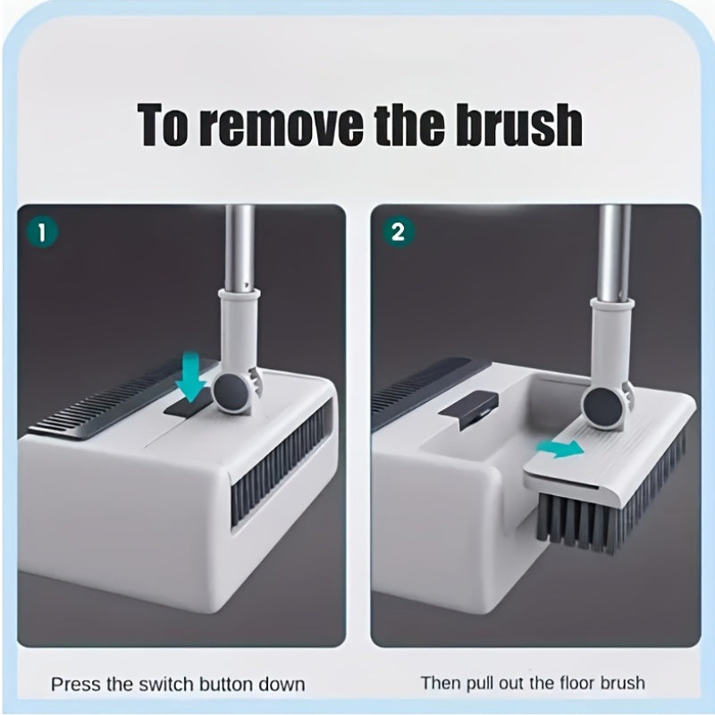 Foldable 3-in-1 Broom and Dustpan Set – Convenient Solution for Quick and Efficient Cleaning