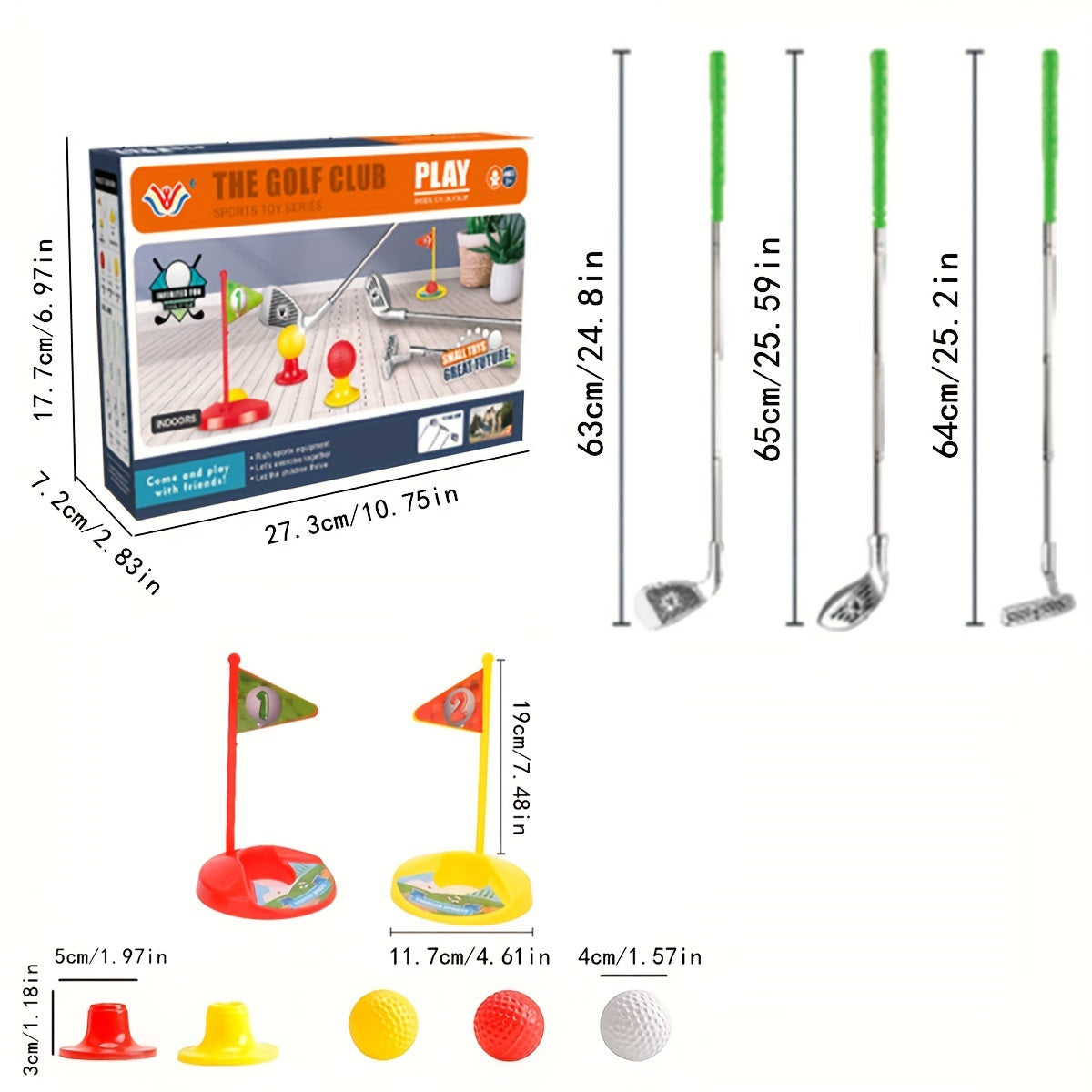 Kids Golf Set for Children - Adjustable Clubs and Goals for Endless Playtime Fun