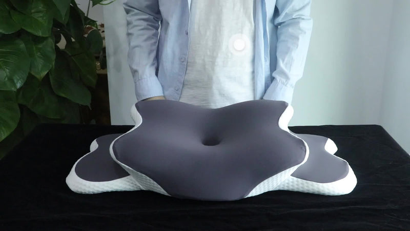 Ergonomic Memory Foam Neck Pillow – For Optimal Comfort and Support During the Night