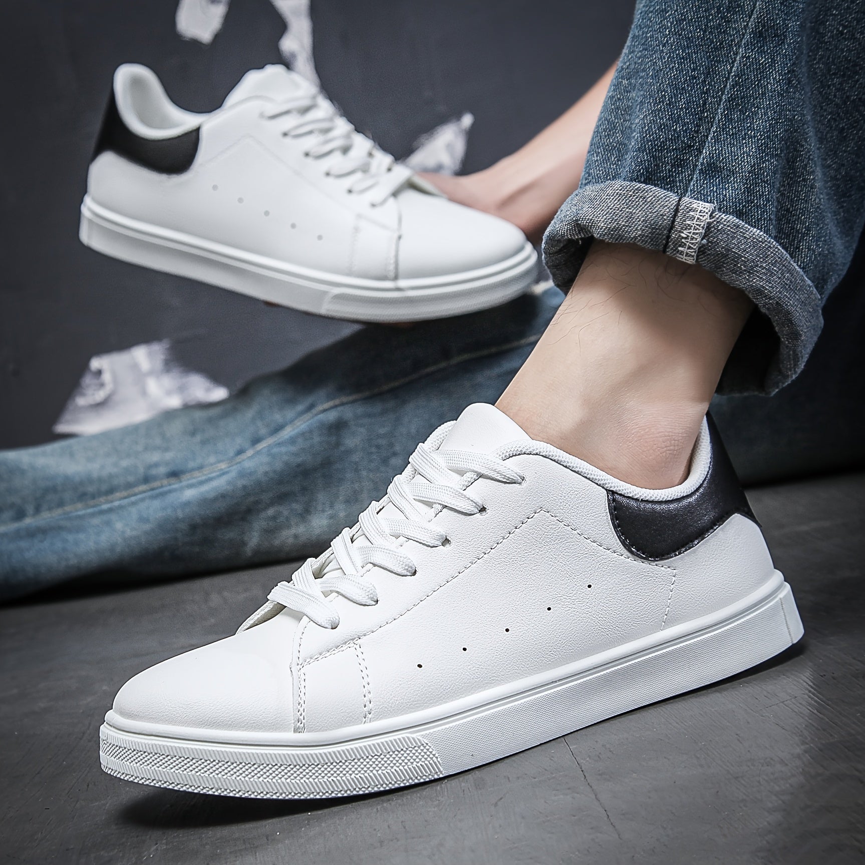 Men's Casual Lace-Up Sneakers – Comfortable and Modern for Spring and Summer
