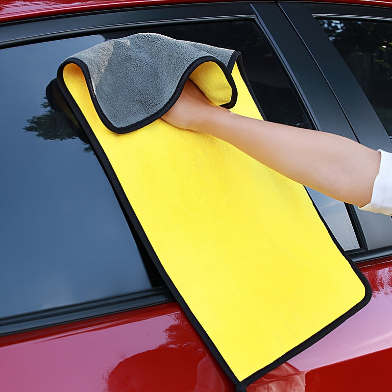 Double-Sided Coral Fleece Car Wash Towel – Soft and Absorbent for Shine